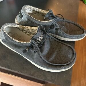 Hey Dude Men's Dark Gray Slip-On Loafers